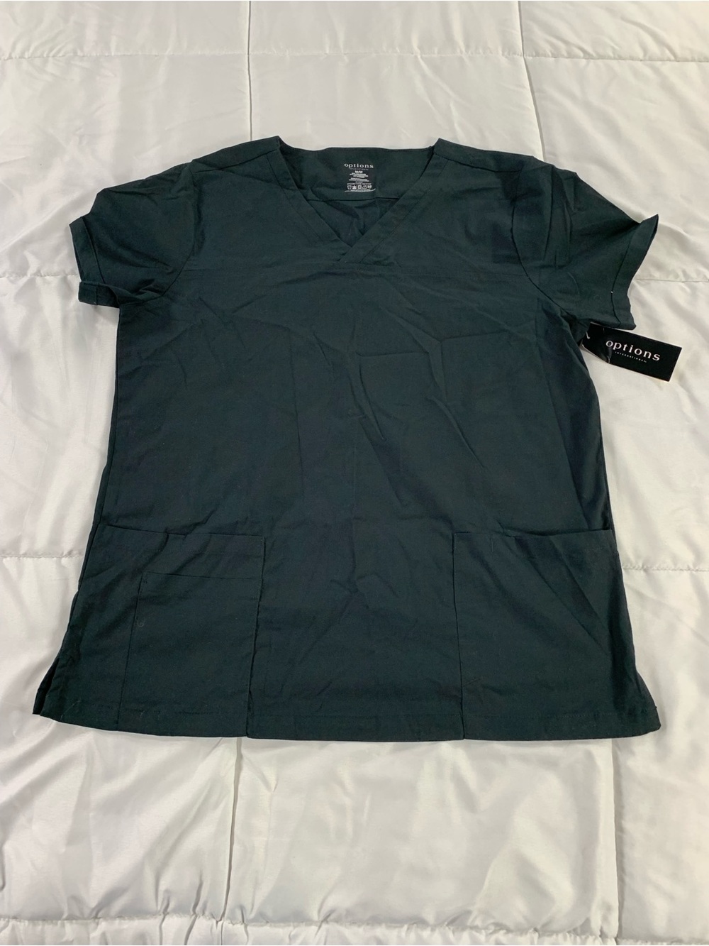 New with tags OPTIONS scrub top womens size M